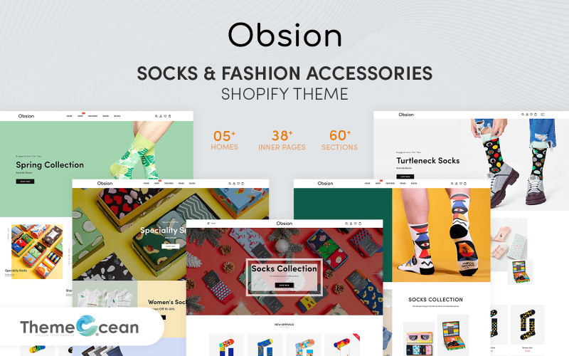 Obsion — Адаптивная Shopify тема для носков и модных аксессуаров