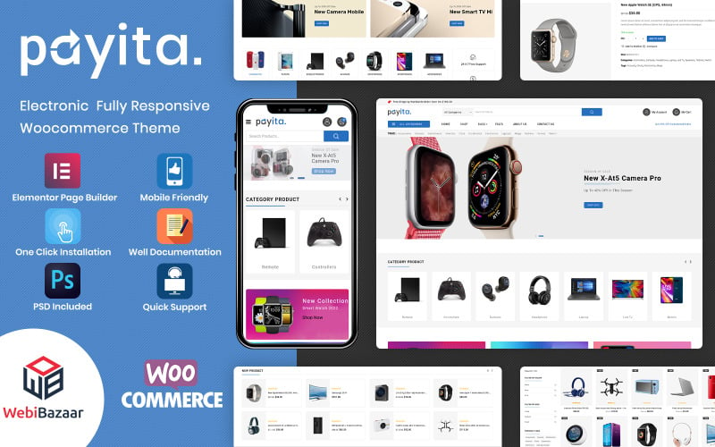 Payita - Elektronisches Mehrzweck-WooCommerce-Thema