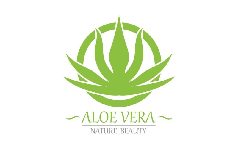 Aloe Vera Logo Nature Template V11
