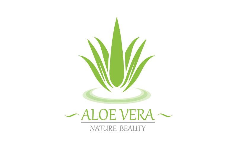 Aloe Vera Logo Nature Template V5