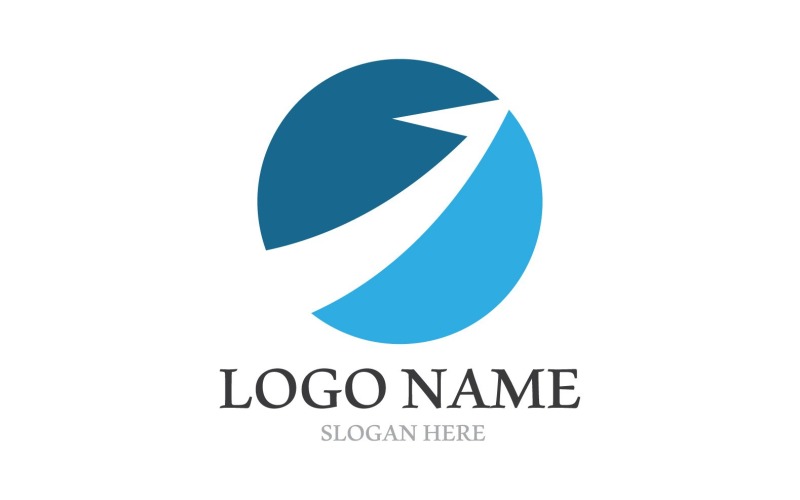 Flèche Business Logo Finance Logo Vector V1