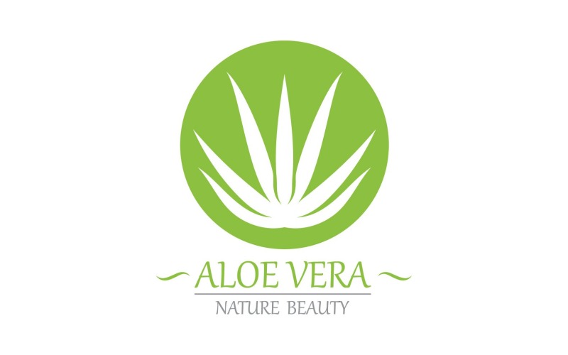Modèle Nature Logo Aloe Vera V14