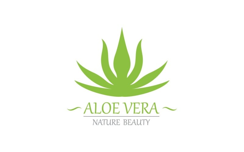 Modèle Nature Logo Aloe Vera V6