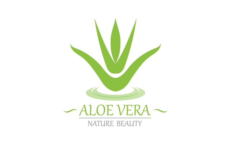 Modello Natura Logo Aloe Vera V1