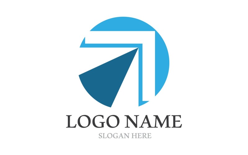 Pfeil Business Logo Finance Logo Vektor V4