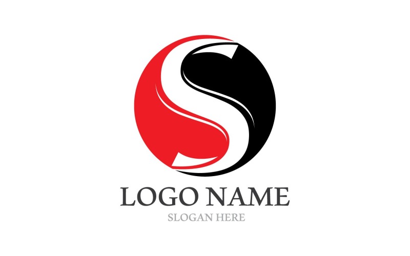 S biznes list Logo i symbol szablon V9