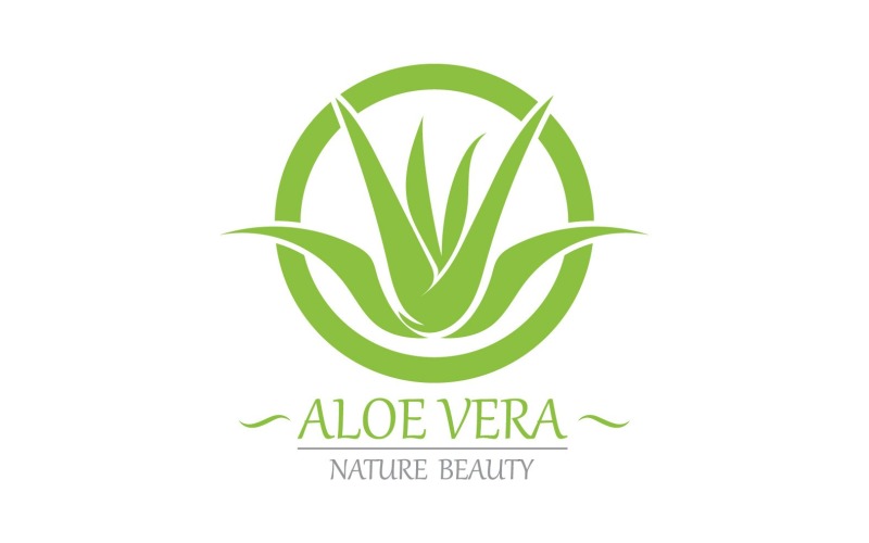 Aloe Vera Logo Nature Template V24