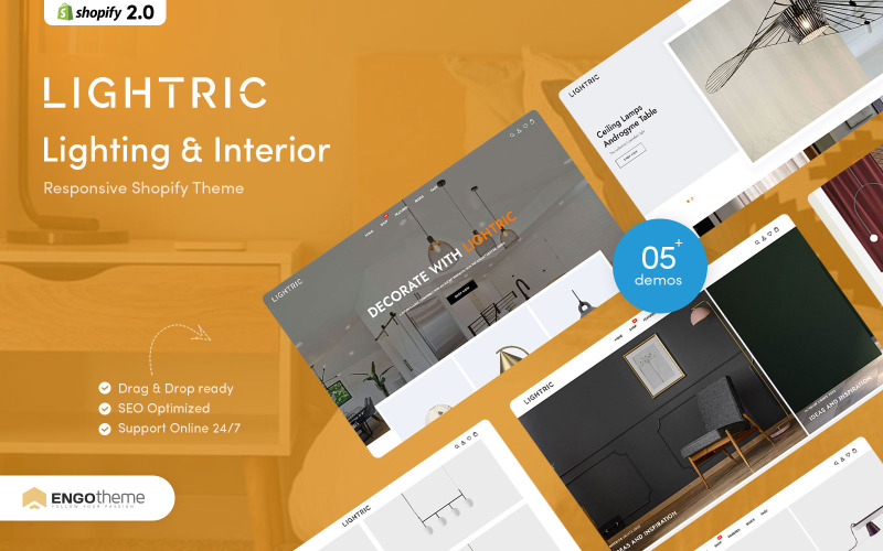 Lightric - Tema de Shopify para iluminación y luces interiores