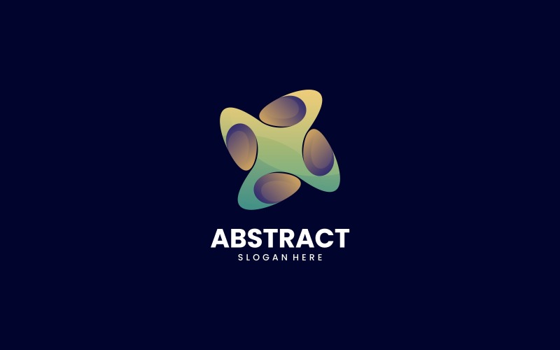 Abstrakt hjul gradient logotyp