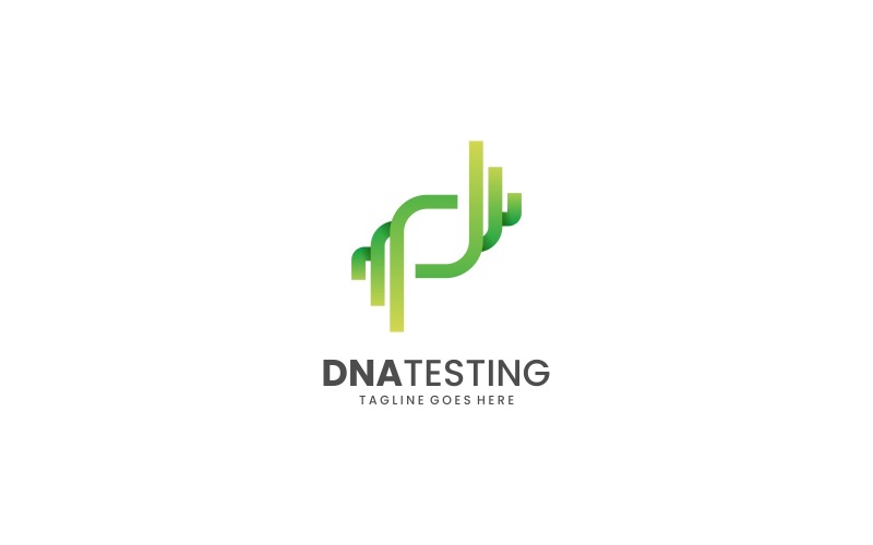 Logo del gradiente del test del DNA