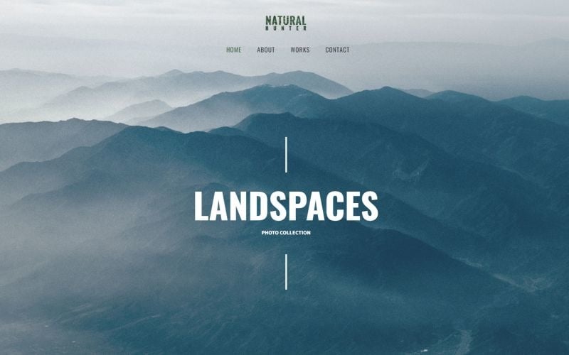 Tema WordPress per il fotografo creativo Natural Hunter