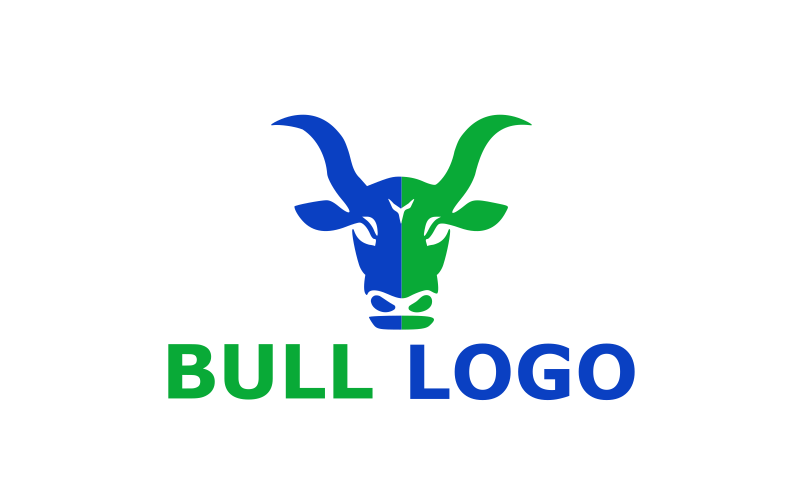 Шаблон логотипу Bull на замовлення 8