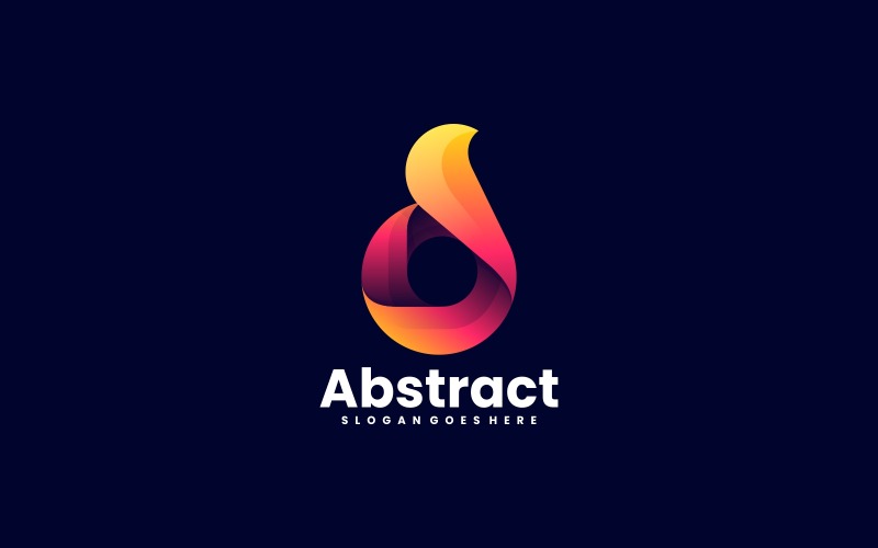 Modelo de Logotipo Gradiente Abstrato Vetorial