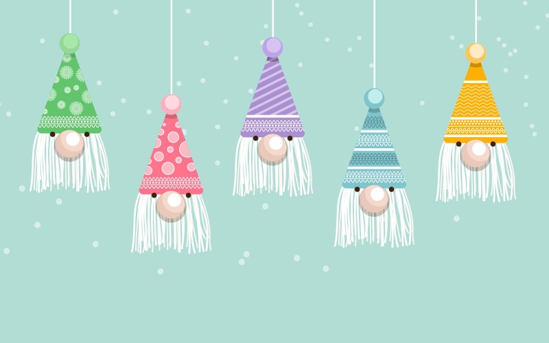 Decoración de sombrero de cara de Papá Noel de Navidad