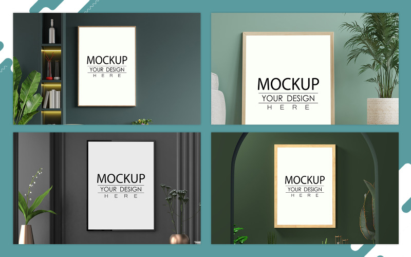 10+ Duvar Çerçevesi Mockup İç Psd