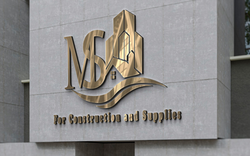 Logo MS dla firmy budowlanej i dostawczej