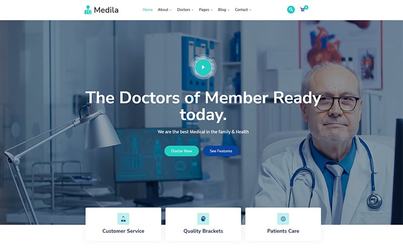 Medila — тема WordPress для медицинских услуг