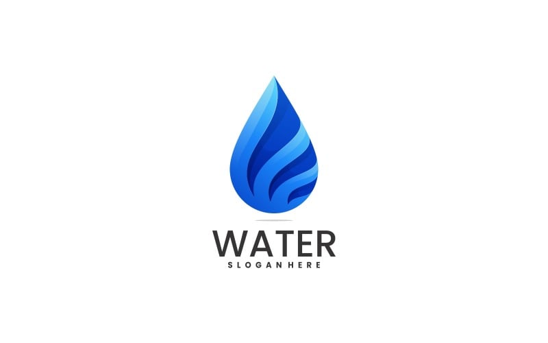 Water Kleurverloop Logo Stijl