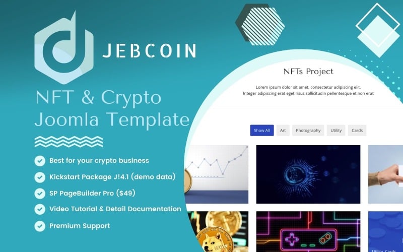 Jebcoin - NFT & Crypto Joomla Template