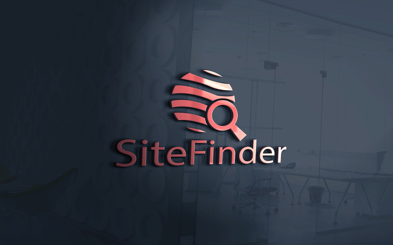 Логотип Sitefinder красивый и минималистичный