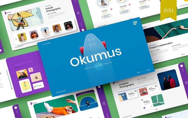 Okumus - бизнес-шаблон слайдов Google