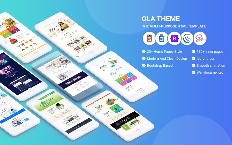 Olatheme - 多用途 HTML5 模板