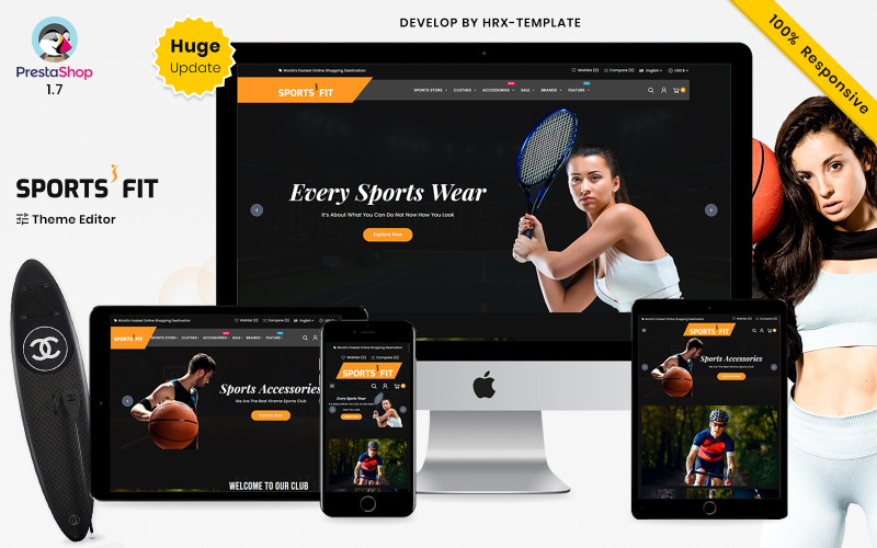 Sports Sportsfit - Магазин адаптивных тем Sportsfit Gym Prestashop