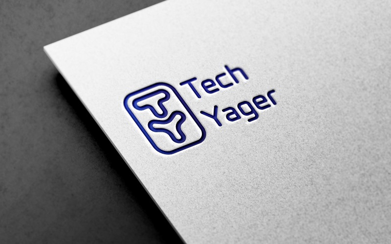 T&Y - Modelo de logotipo da empresa Tech Yager