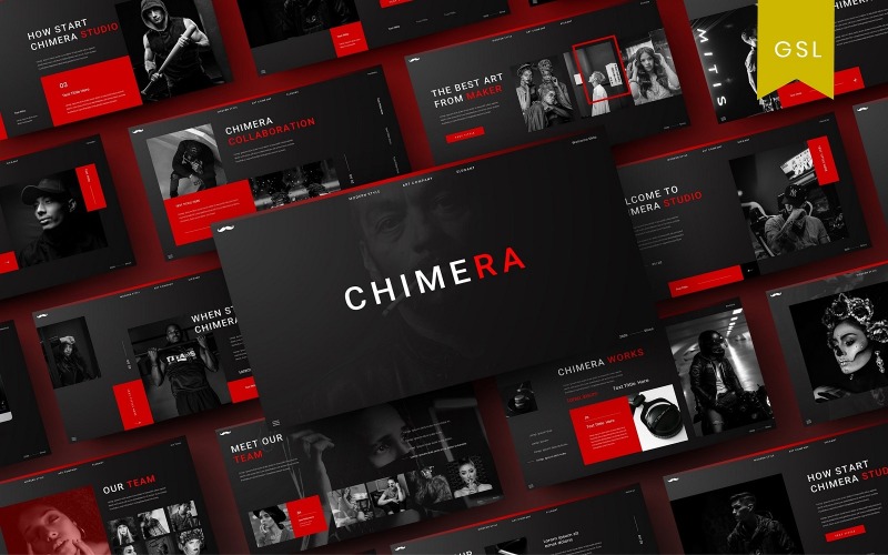 Chimère - Modèle de diapositives Google pour les entreprises