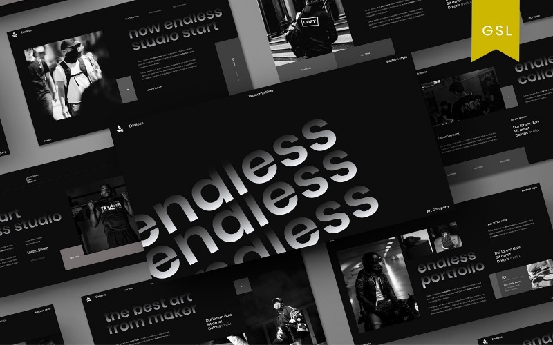 Endless - İş Google Slayt Şablonu
