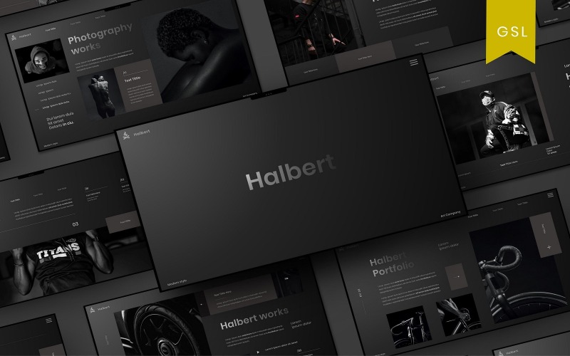 Halbert - Zakelijke Google Slide-sjabloon*