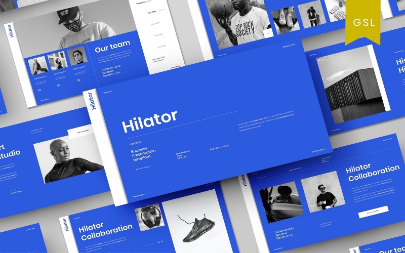 Hilator – бізнес-шаблон слайдів Google