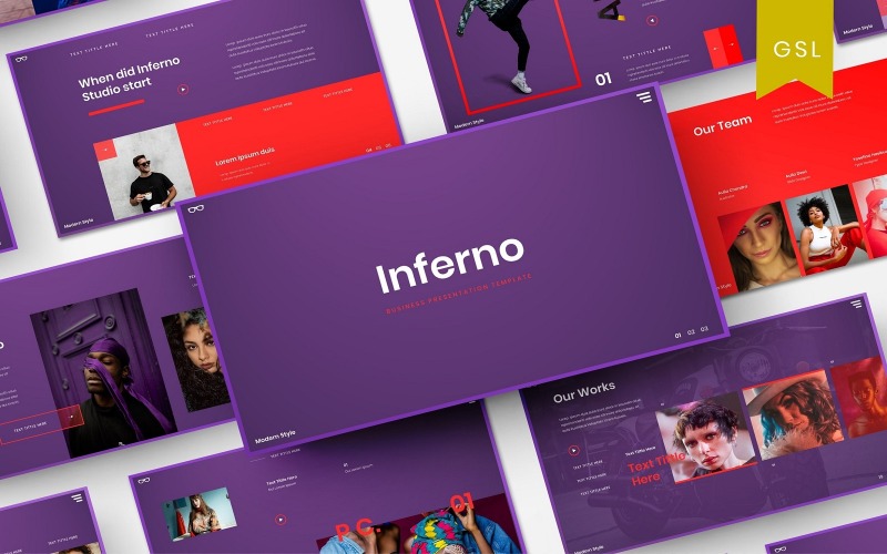 Inferno - Business-Google-Folienvorlage