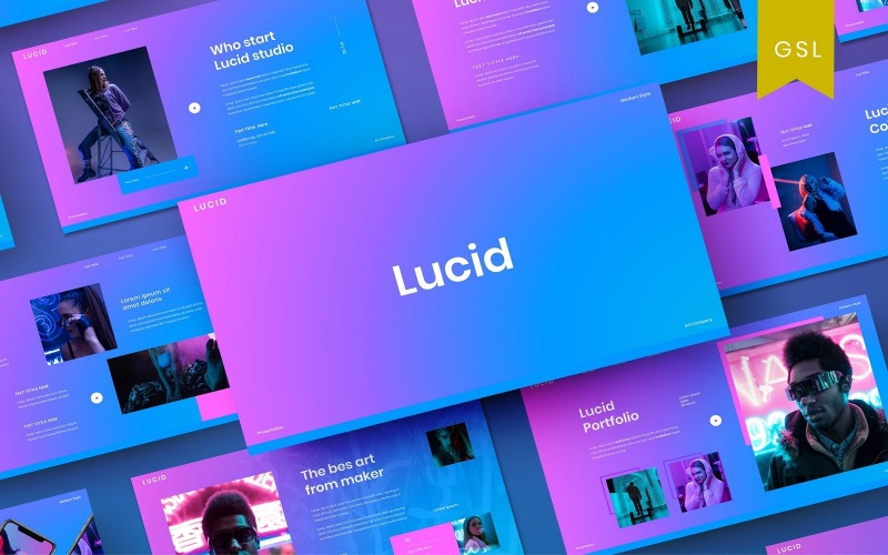 Lucid - Modèle de diapositive Google Business
