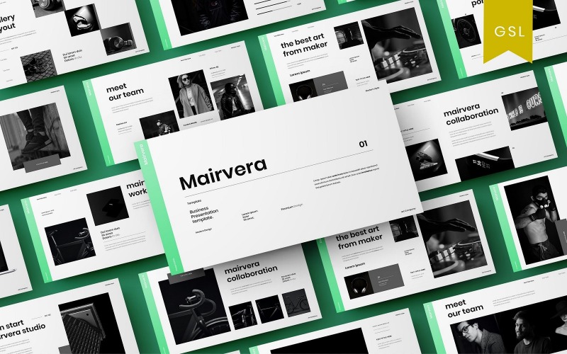 Mairvera — biznesowy szablon slajdu Google