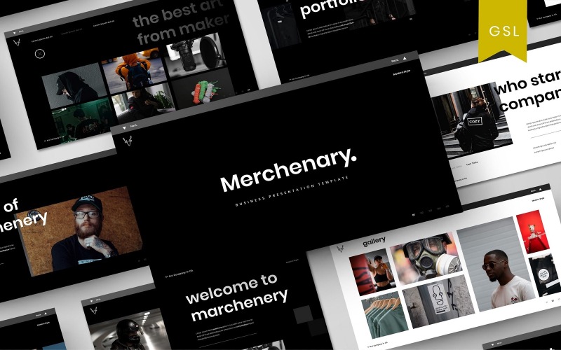 Mercenary - Business Google Slide-sjabloon