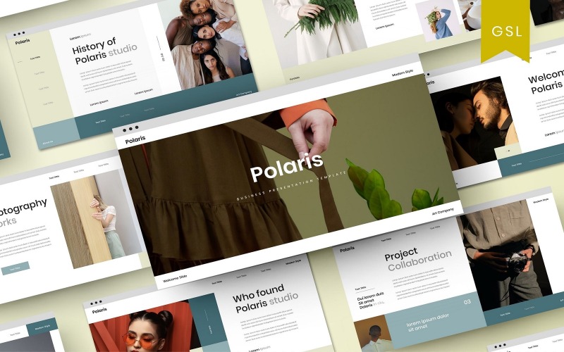 Polaris – бізнес-шаблон слайдів Google