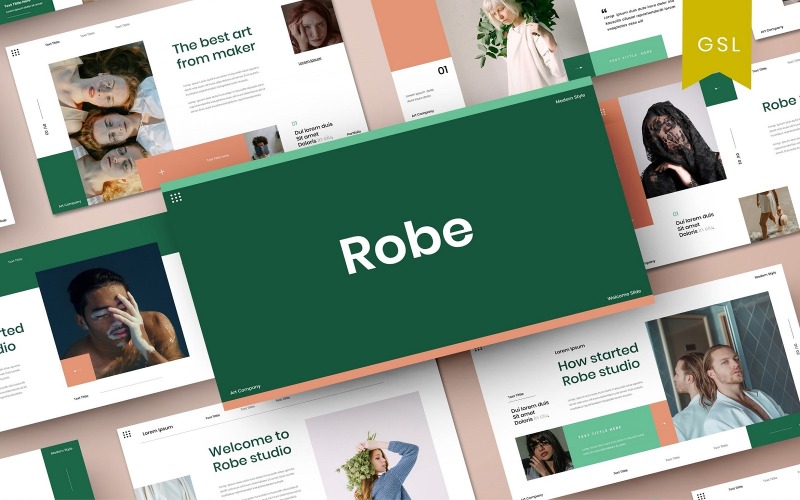 Robe - İş Google Slayt Şablonu