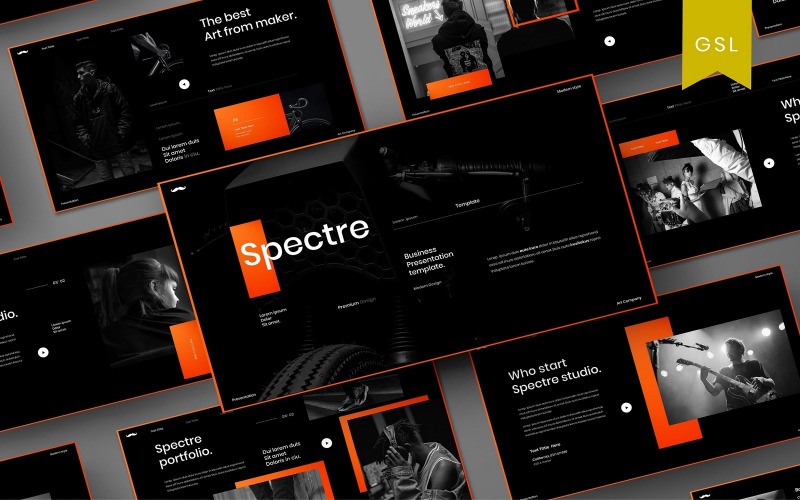 Spectre - Obchodní šablona prezentace Google