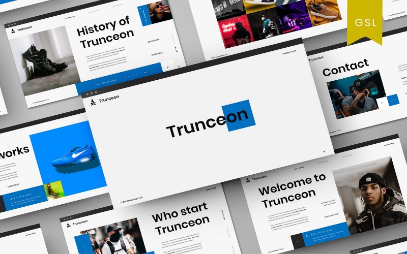 Trunceon - бизнес-шаблон слайдов Google