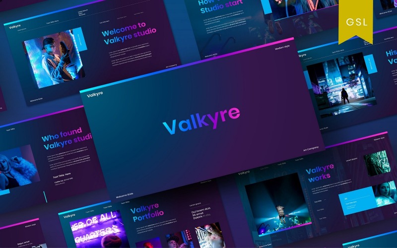 Valkyre - Zakelijke Google Slide-sjabloon