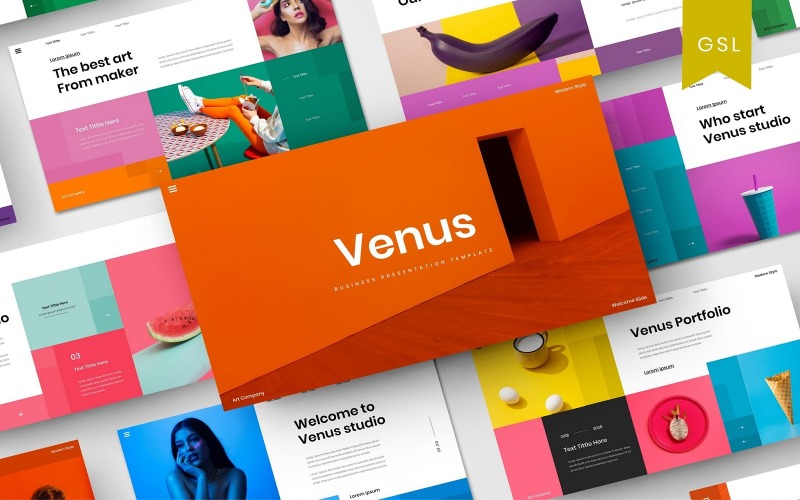 Venus – üzleti Google diasablon