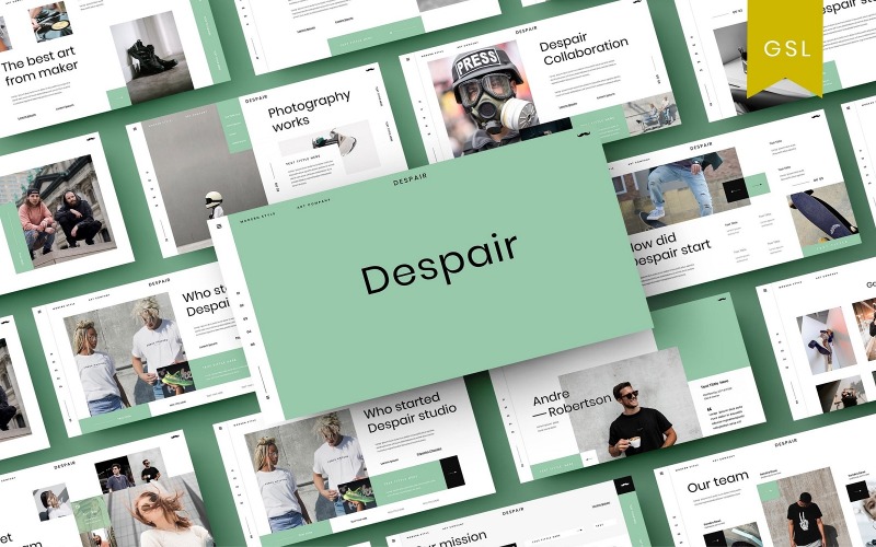 Verzweiflung - Business Google Slide-Vorlage