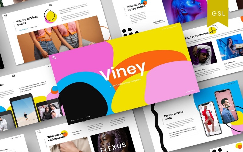Viney - İş Google Slayt Şablonu