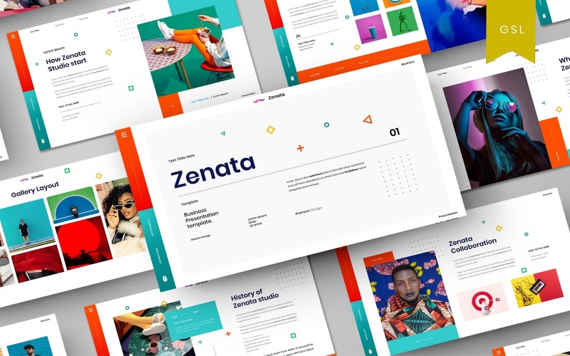 Zenata – бізнес-шаблон слайдів Google