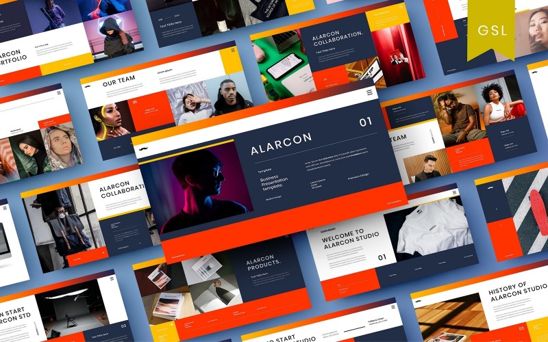 Alarcon – бізнес-шаблон слайдів Google