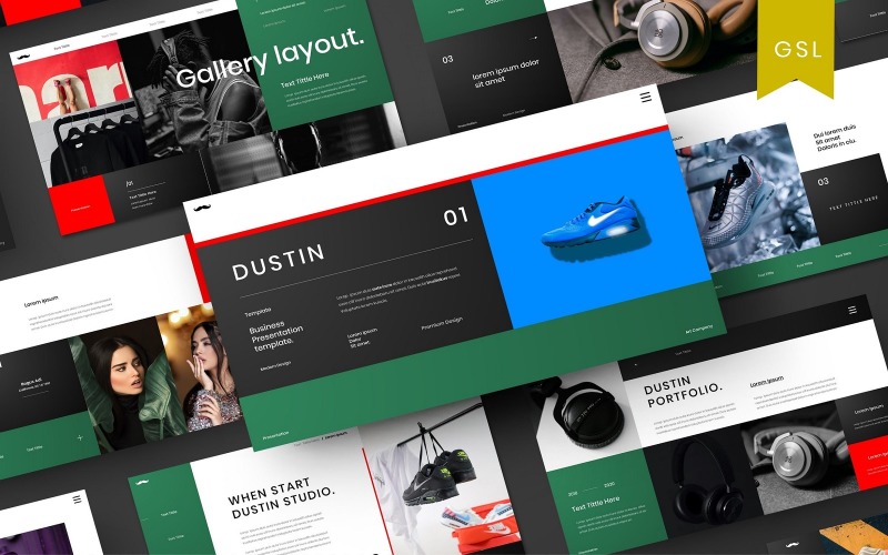 Dustin - Business Google Slide Template