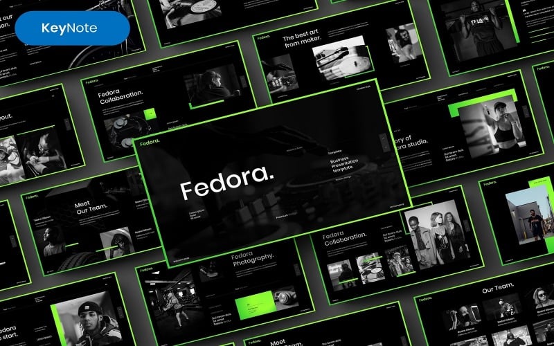 Fedora — шаблон бизнес-презентации