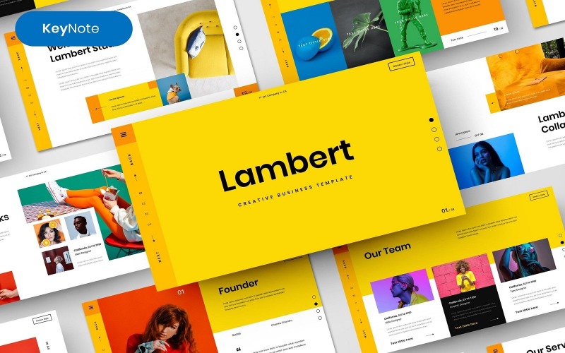 Lambert – Sjabloon voor creatieve zakelijke keynote
