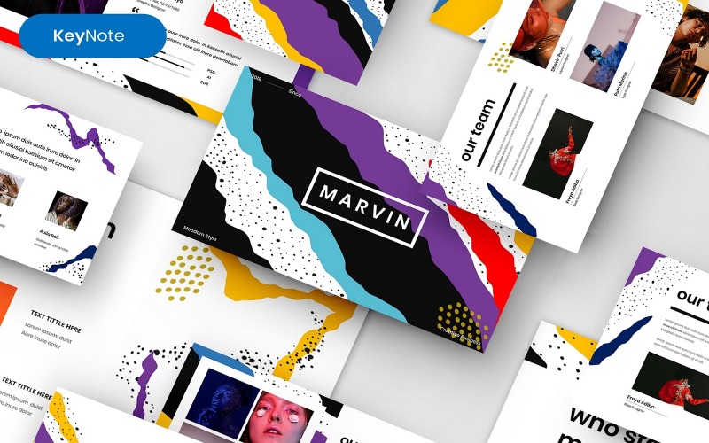 Marvin — Шаблон Keynote для творческого бизнеса